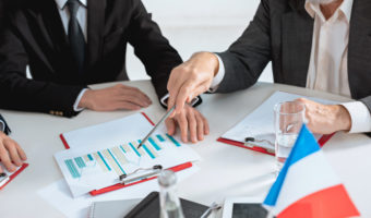 Business people working together