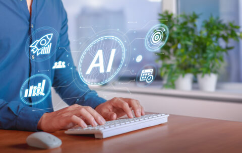 AI-Powered SEO Optimization in a Modern Workspace